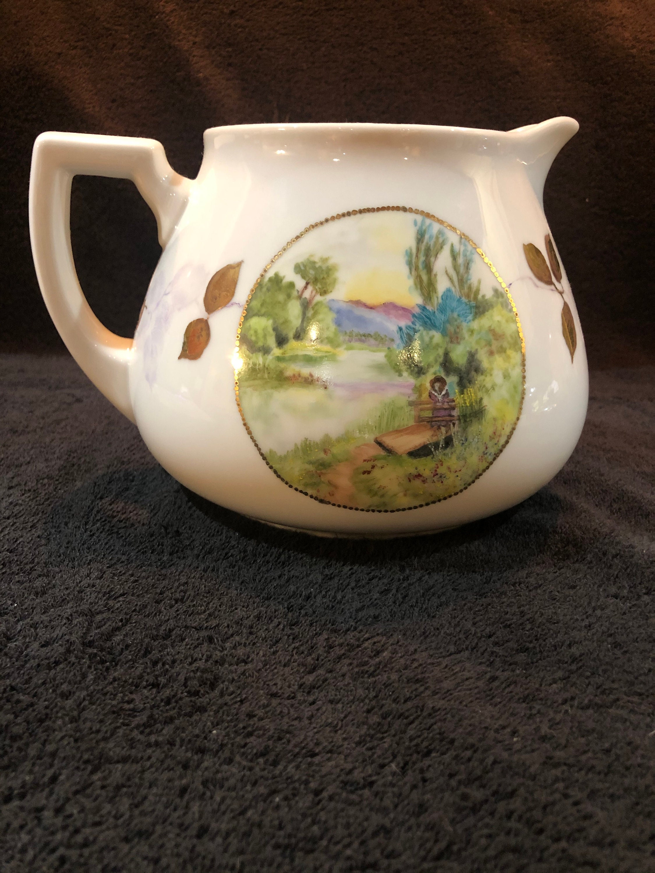 HandPainted Porcelain Lemonade Pitcher Etsy