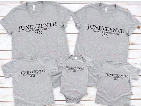 Juneteenth Family Shirts Black 