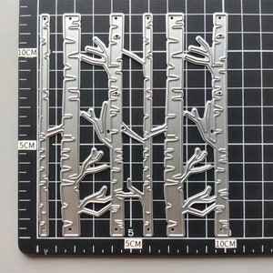 Troqueles de metal de abedul, troqueles para manualidades de papel, plantillas de relieve, troqueles para scrapbooking, tarjetas DIY, troqueles de hojas de bambú