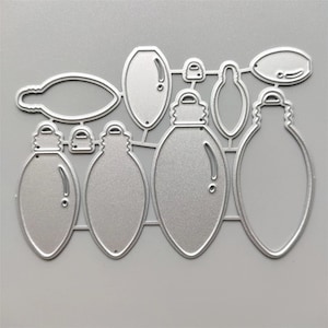 Fustelle in metallo per lampadine, fustelle per lavori di carta, stencil per goffratura, fustelle per scrapbooking, creazione di biglietti fai da te, fustelle per luci al neon