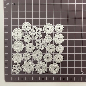 Kwiaty Metalowe Wykrojniki, Wykrojniki do Papieru, Szablony do Tłoczenia, Wykrojniki do Scrapbookingu, Tworzenie Kartek DIY, Sporadyczne Mini Wykrojniki do Kwiatów