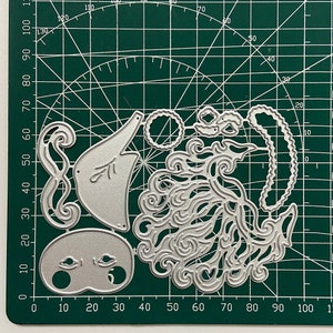 Cortes de metal de Papai Noel de Natal, moldes de corte de papel para artesanato, estênceis para scrapbooking faça você mesmo, suprimentos para fazer cartões decorativos fotográficos