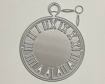 Round Clock Metal Cutting Dies,Paper Craft Cutting Die, Embossing Stencil,Scrapbooking Dies,DIY Card Making,Die Cut