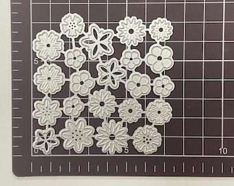 Blumen Metallstanzformen, Papier Handwerk Stanzform, Prägeschablone, Scrapbooking Dies, DIY Kartenherstellung, sporadische Mini Blumen sterben Schnitte