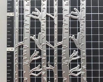 Birch Trees Metal Cutting Dies,Paper Craft Cutting Die, Embossing Stencil,Scrapbooking Dies,DIY Card Making,Bamboo Leaves Die Cuts