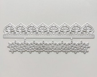 Lace Edge Metal Cutting Dies,Paper Craft Cutting Die, Embossing Stencil,Scrapbooking Dies,DIY Card Making,Borders Die Cut