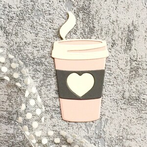 Koffiemok Metalen Stansvormen, Papier Ambachtelijke Stansmessen Stencils voor DIY Scrapbooking Foto Decoratieve Kaarten Maken Benodigdheden