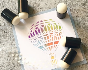 Finger Sponge Daubers Set for Painting Drawing Ink Crafts Chalk, 5 Pack