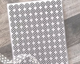 Mozaïek Embossingmap voor Kaarten Maken Bloemen Plastic Scrapbooking Fotoalbum Kaart Papier DIY Craft Decoratie Sjabloon Schimmel