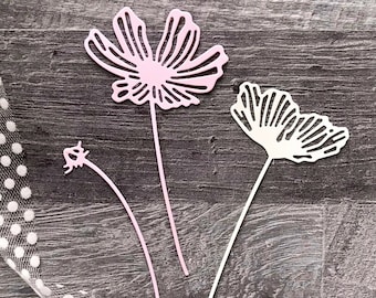 Flowers Metal Cutting Dies,Paper Craft Cutting Die, Embossing Stencil Template,Scrapbooking Dies,DIY Card Making,Die Cut,Metal Dies