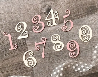 Spitze Zahlen Metall Stanzen, Papier Handwerk Stanzformen Schablonen für DIY Scrapbooking Foto dekorative Karte Herstellung Lieferungen