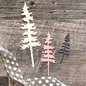 3 pièces sapin de Noël découpées en métal, artisanat en papier matrices de découpe de forêt pochoirs pour le scrapbooking bricolage Photo décorative fournitures de fabrication de cartes