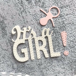 Baby-Mädchen-Metall-Schneiden stirbt, Papier Handwerk schneiden, Prägung Schablone, Scrapbooking stirbt, DIY-Karte machen, Geburt Taufe sterben Schneidet