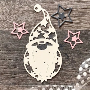 Noël Père Noël Coupe de métal Matrices, Papier Artisanat Découpe Die, Gaufrage Pochoir, Scrapbooking Dies, Fabrication de cartes de bricolage, Gnome Doll Die Cuts