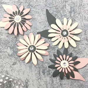 Matrices de découpe en métal marguerite, Matrice de découpe pour artisanat en papier, Pochoir pour gaufrage, Matrices de matrices de scrapbooking, fabrication de cartes bricolage, matrices de découpe Feuilles de printemps fleurs