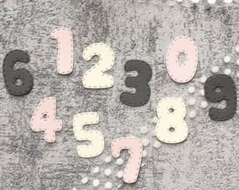 0-9 Numbers Metal Cutting Dies,Paper Craft Cutting Die, Embossing Stencil,Scrapbooking Dies,DIY Card Making,Figure Letters Die Cut