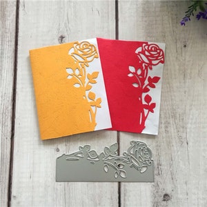Rose Bloem Metalen Stansvormen, Papier Ambachtelijke Stansmessen Stencils voor DIY Scrapbooking Foto Decoratieve Kaarten Maken