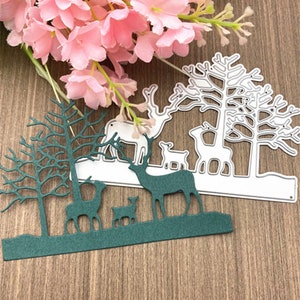 Grasland Herten Metalen Die Cuts, Papier Ambachtelijke Stansmessen Stencils voor DIY Scrapbooking Foto Decoratieve Kaarten Maken Benodigdheden