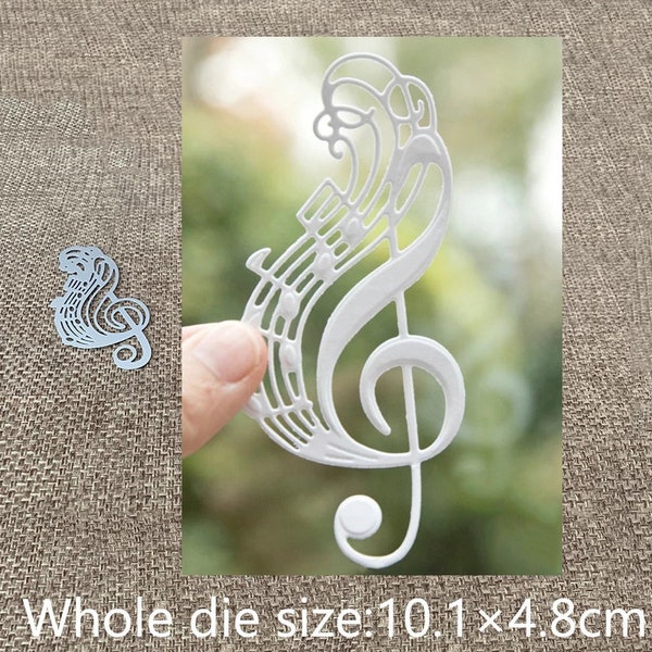 Musical Note Metal Die Cuts,Paper Craft Cutting Dies Stencils for DIY Scrapbooking Photo Decorative Card Making Supplies