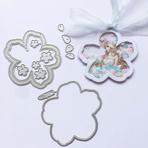 Bellissimi fiori, fustelle in metallo, fustelle per lavori di carta, stencil per goffratura, fustelle per scrapbooking, creazione di biglietti fai da te, fustelle a strati con fiori