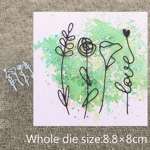 4 stuks Bloemen Metal Die Cuts, Papier Ambachtelijke Stansmessen Stencils voor DIY Scrapbooking Foto Decoratieve Kaarten Maken Benodigdheden