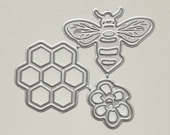 Bee Honey Metal Cutting Dies,Paper Craft Cutting Die, Embossing Stencil,Scrapbooking Dies,DIY Card Making,Die Cut