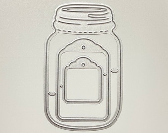 Glass Bottle Metal Cutting Dies,Paper Craft Cutting Die, Embossing Stencil,Scrapbooking Dies,DIY Card Making,Die Cut