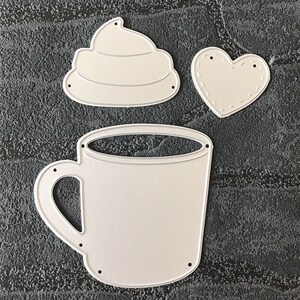 Coffee Mug Metal Cutting Dies,paper Craft Cutting Die, Embossing ...
