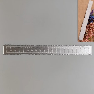 Matrices de découpe métal Règle rectangulaire, Matrice de découpe pour artisanat en papier, Pochoir pour gaufrage, Matrices de matrices de scrapbooking, Fabrication de cartes bricolage, Matrices de découpe règle 20 cm