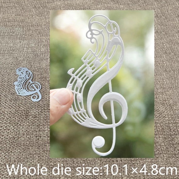 Happy Birthday Music Notes Carbon Steel Cutting Dies DIY Scrapbooking Stencils for DIY Paper Card Craft Decoration