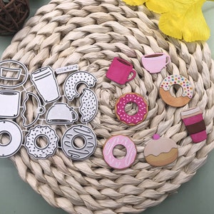 Donuts Metal Cutting Dies,Paper Craft Cutting Die, Embossing Stencil,Scrapbooking Dies,DIY Card Making,Die Cut