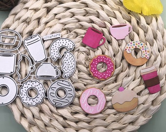 Donuts Metal Cutting Dies,Paper Craft Cutting Die, Embossing Stencil,Scrapbooking Dies,DIY Card Making,Die Cut