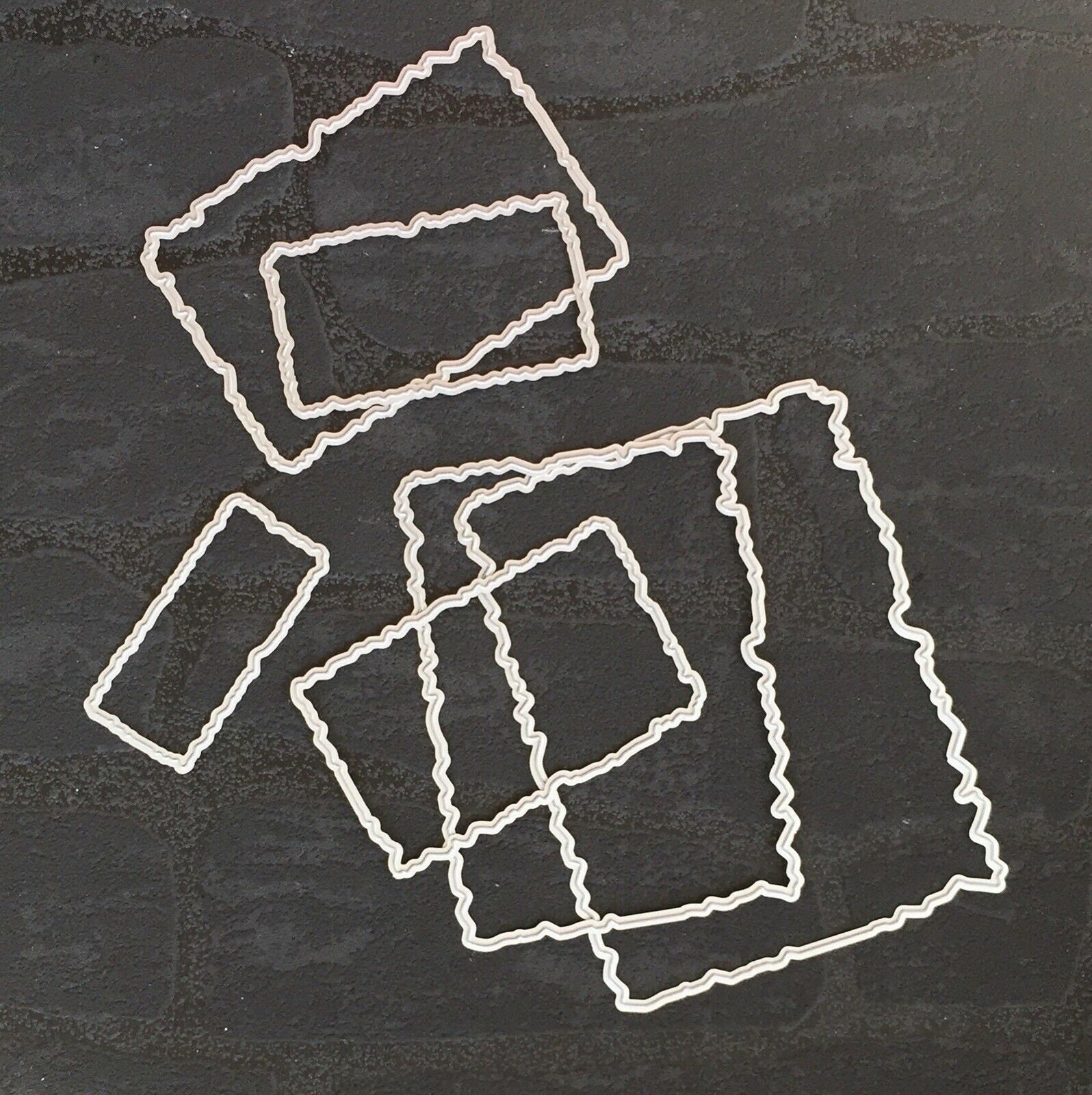 Torn Rectangle Frame Metal Die CutsPaper Craft Cutting Dies Etsy