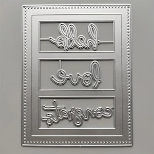 Bilderrahmen Metall Schneideformen, Papier Bastel-Schneideform, Prägung Schablone, Scrapbooking Dies, DIY Kartenherstellung, Fenster buchstaben Stanzteile