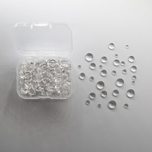 200Pcs Simulatie Dauwdruppel Waterdruppel Kaarten Maken Decor Accessoires Metalen Stansmessen en Postzegels Scrapbooking Embossing Decor