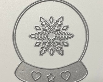 Snowflake Circle Metal Cutting Dies,Paper Craft Cutting Die, Embossing Stencil,Scrapbooking Dies,DIY Card Making,Christmas Ball Die Cut