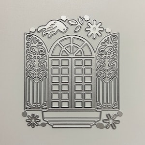Fensterrahmen Metall Stanzformen,Papier Handwerk Stanzform,Prägeschablone,Scrapbooking Würfel,DIY Kartenherstellung,Blumen Vogel sterben Schnitte