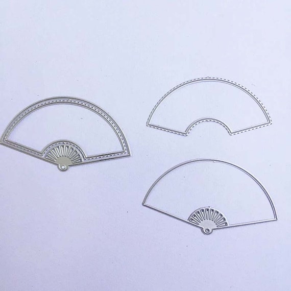 美しい扇形の金属カッティングダイ、ペーパークラフトカッティングダイ