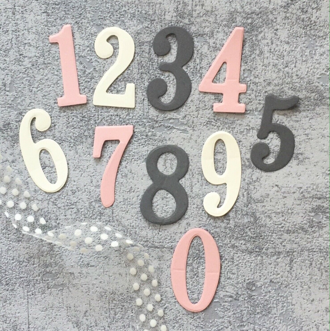 Large Number Metal Dies Metal Cutting Dies Numbers 09 Set Etsy