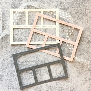 Rechthoekige metalen stansmessen voor venster, Paper Craft snijmal, Embossingstencil, Scrapbookingstansen, DIY-kaarten maken, Frames stansvormen