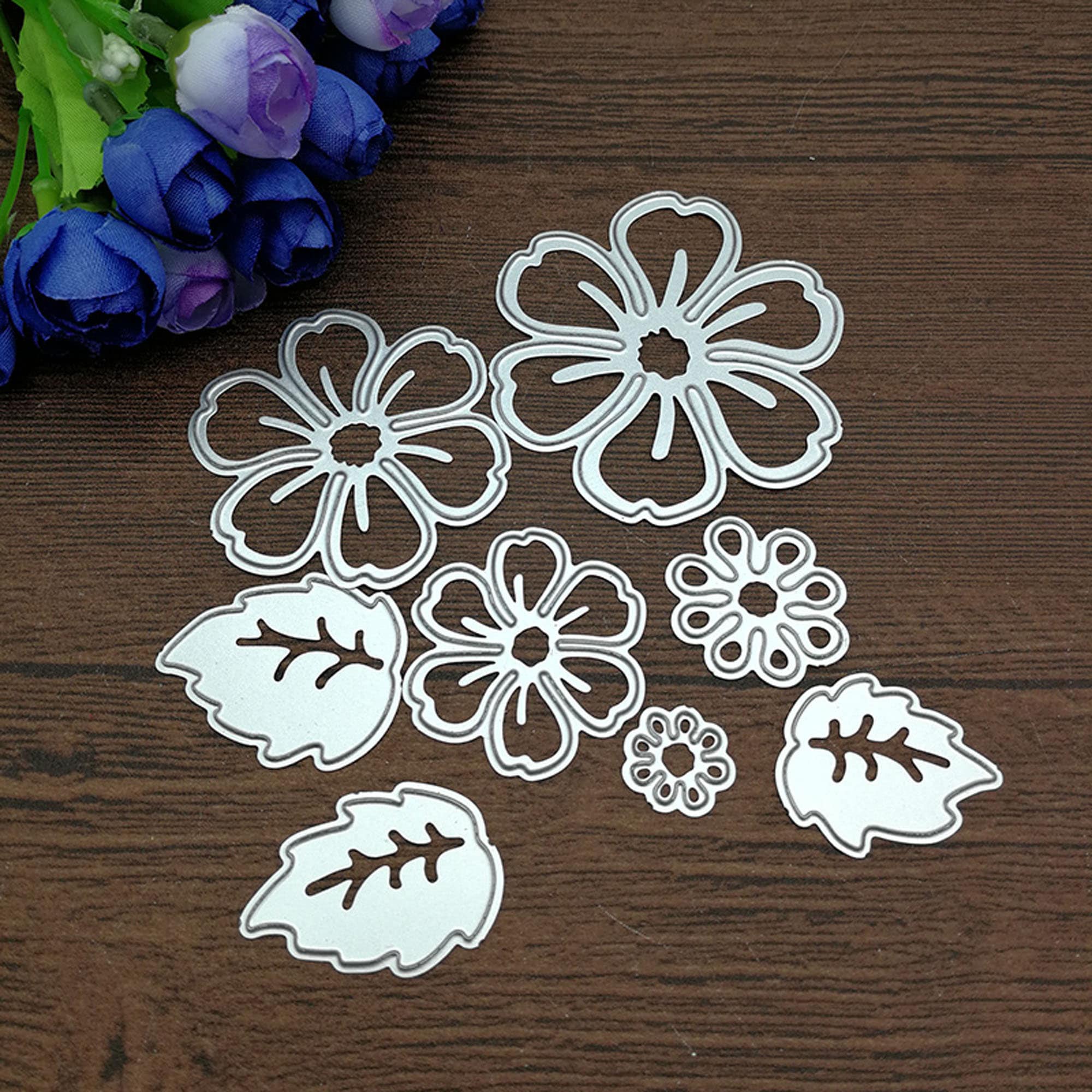 Flower Leaves Metal Die Cuts, Cutting Dies for Card Making ...