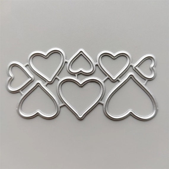 Fustella In Acciaio A Forma Di Cuore 'Sposo' Per Scrapbooking - Matrice Da Taglio 11x9 Cm Per Biglietti E Album Fai Da Te