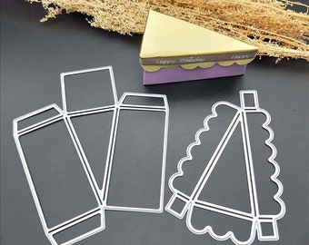 Fustelle in metallo a forma di triangolo, geometria, triangolare, stencil fai da te, scrapbooking, decorazioni in rilievo, carta per scrapbooking, creazione di biglietti
