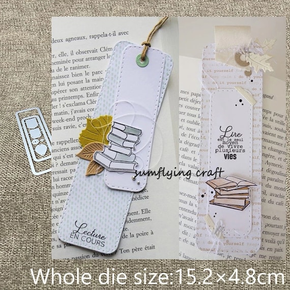 Flower Bookmark Metal Cutting Dies Stencil Scrapbooking Diy Album Stamp  Emboss