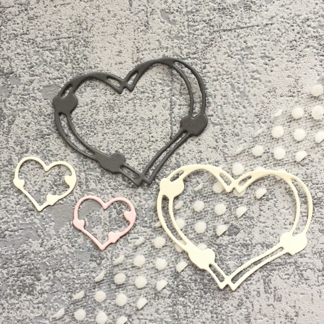 Love Heart Wreath Metal Die Cuts,paper Craft Cutting Dies Stencils for ...