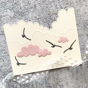 Cloud Birds Metal Die Cuts, Paper Craft Stansmessen Stencils voor DIY Scrapbooking Foto Decoratieve Kaarten Maken