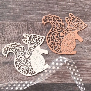 Troqueles de metal con forma de ardilla, plantillas para cortar papel, manualidades, álbumes de recortes, fotos, decoración, suministros para hacer tarjetas