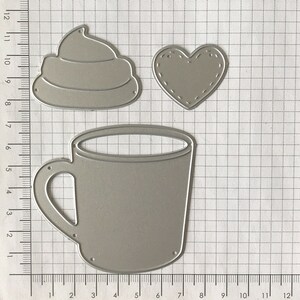 Coffee Mug Metal Cutting Dies,paper Craft Cutting Die, Embossing ...