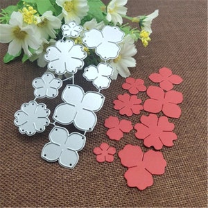 Flores de metal Die Cuts, Paper Craft Cutting Dies Stencils para DIY Scrapbooking Foto Decorativo Cartão Making Supplies