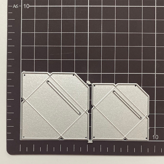 2 Fustelle Per Biglietti Rettangolari In Acciaio Al Carbonio - Per Scrapbooking, Goffratura E Fai Da Te - Foto 13